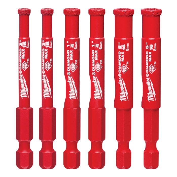 Milwaukee 49-56-0550 DIAMOND MAX Diamond Grit Hole Saw - 6PC - Image 1