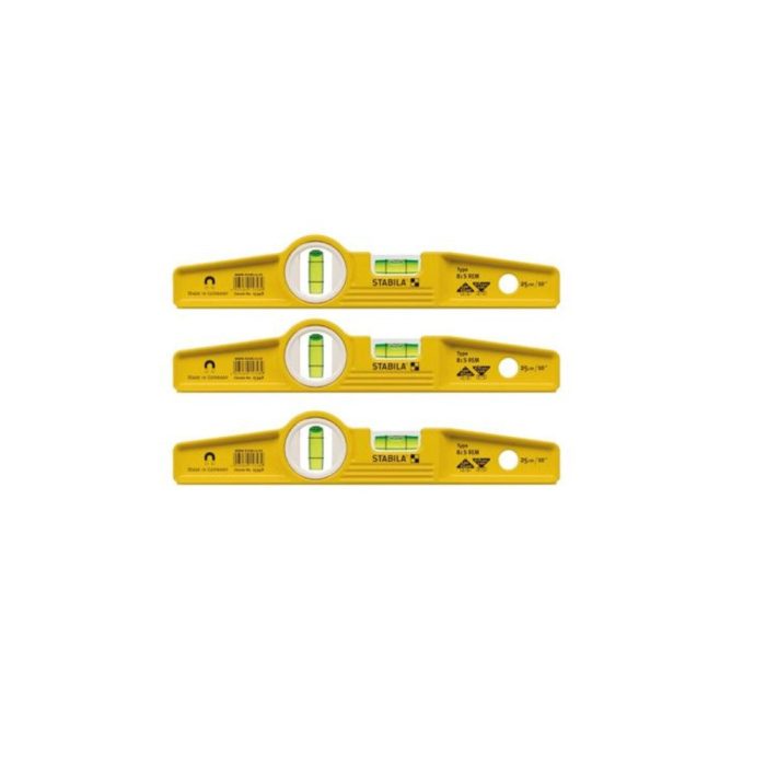 Stabila Rare Earth Magnetic Boat Level - 3 Pack - Image 1
