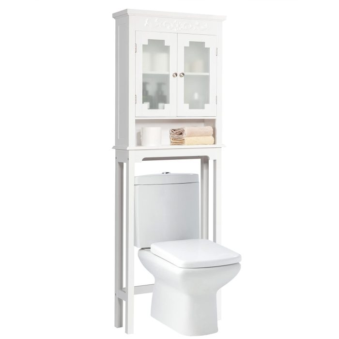 Giantex Over The Toilet Bathroom Space Saver, 3-Shelf Bathroom Organizer - Image 1