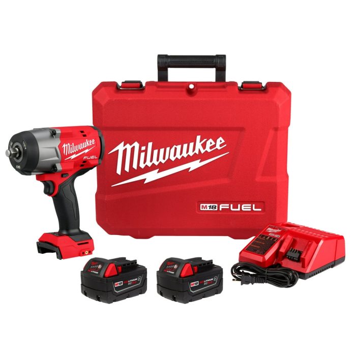 Milwaukee 2967-22 M18 FUEL 18V 1/2" High Torque Impact Wrench Friction Ring Kit - Image 1