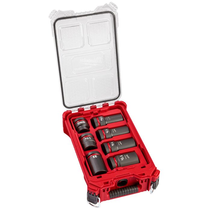 Milwaukee 49-66-7840 SHOCKWAVE Impact Drive 7PC MM / SAE Socket PACKOUT Set - Image 1