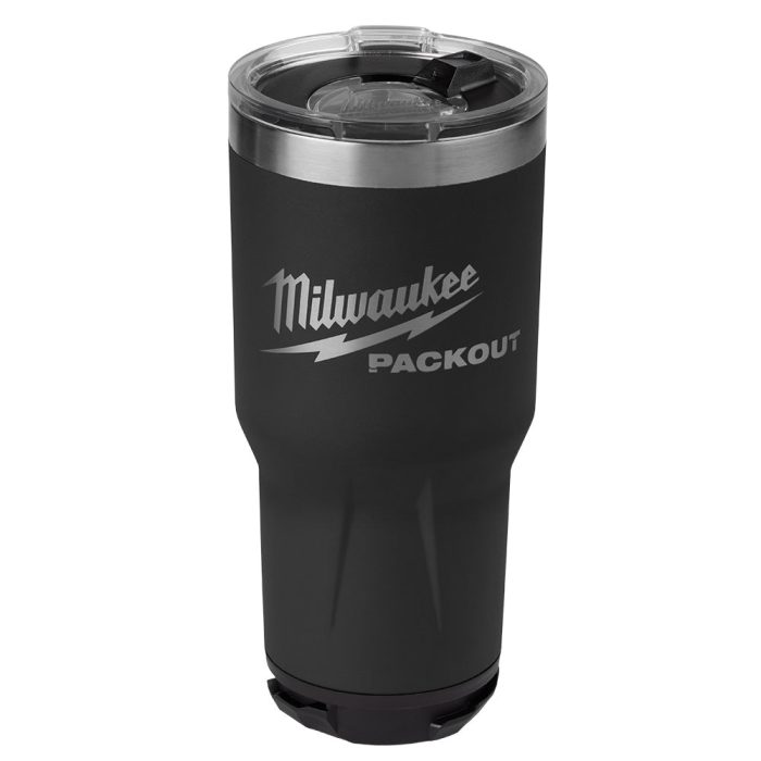 Milwaukee 48-22-8393B PACKOUT 30oz Durable Twist Lock Tumbler - Black - Image 1