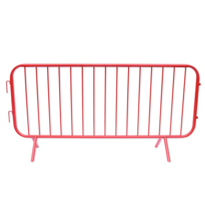 Heavy Duty Pedestrian Barrier - Powder Coated Red - Image 1