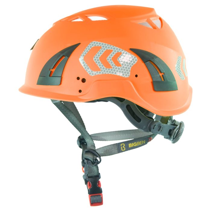 BIGBEN® UltraLite Vented Hi-Vis Height Safety Helmet - Hi-Vis Orange - Image 1