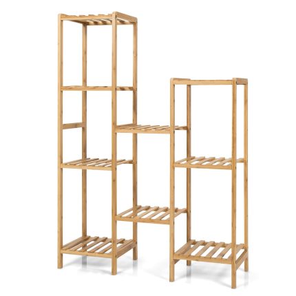 Giantex 9 Tiers Bamboo Plant Stand for Indoor Plants Multiple, Plant Shelf Flower Pots Holder - 9-Tier