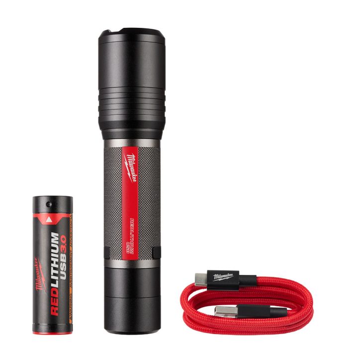 Milwaukee 2162-21 REDLITHIUM USB 2,000 Lumen Cordless Slide Focus Flashlight - Image 1