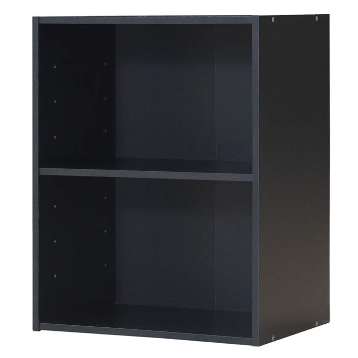 Giantex Bookshelf and Bookcase 2-layer Storage Shelf - Black 1 - Image 1