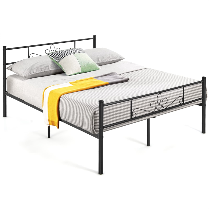 Mattress Foundation w/Heavy Duty Steel Slat Support, No Box Spring Needed - Full - Image 1