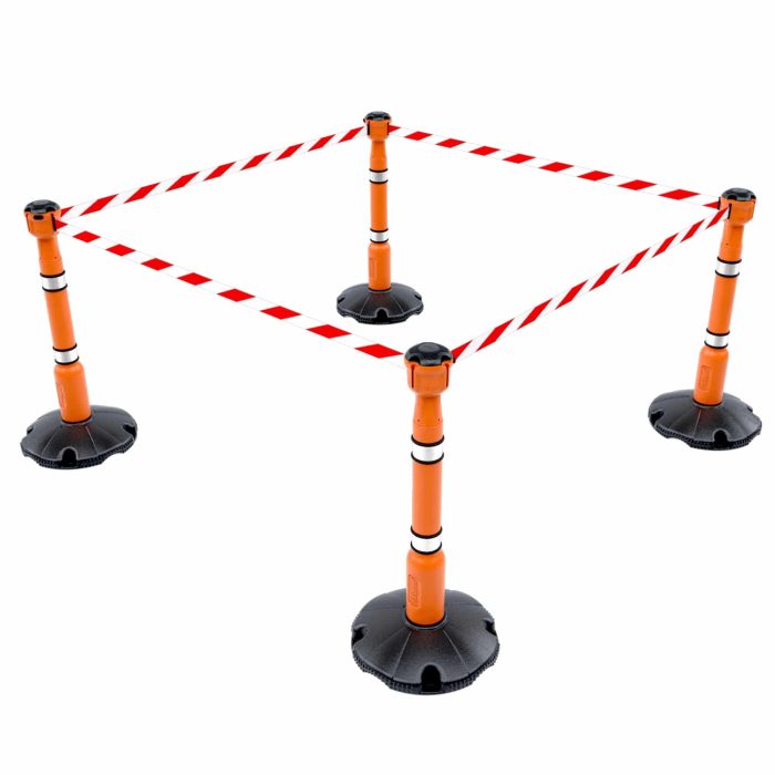 Free Standing Retractable Barrier Kit - 36m (118ft) - Image 1