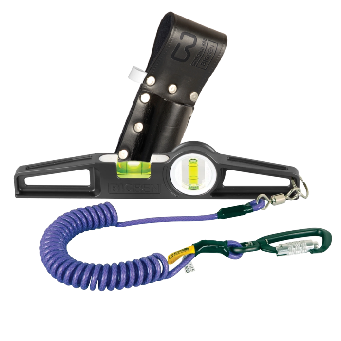 BIGBEN® Level Tethered Kit - Leather Holder, Tool Tether & Magnetic Level - Image 1