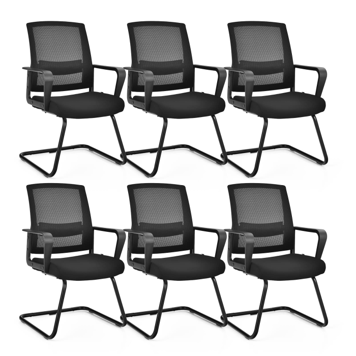Conference Chair w/Adjustable Lumbar Support | Office Guest Chair - 6 - Image 1