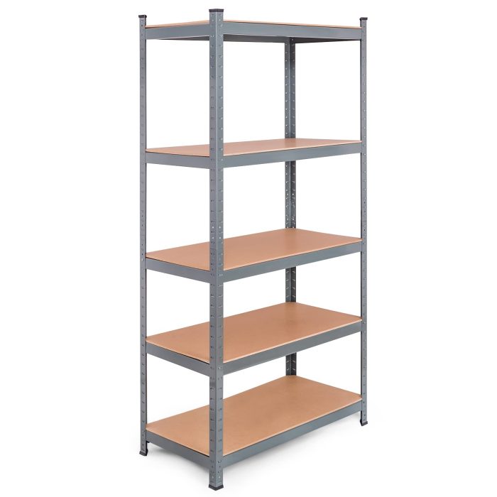 Storage Shelving Rack Utility Shelf 5-Tier | Heavy Duty 2750LBS Garage Shelves Shelving - 3 Grey - Image 1