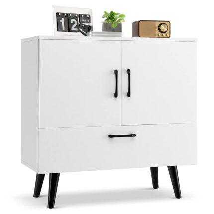 Giantex Storage Cabinet Buffet Sideboard - White