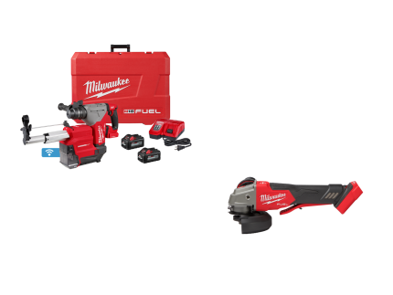 Milwaukee 2915-22DEGR M18 FUEL 18V 1-1/8" SDS Rotary Hammer / Grinder Combo Kit
