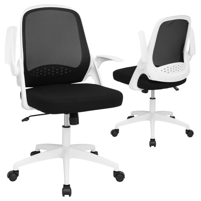 Giantex Office Chair, Ergonomic Desk Chair - White - Image 1