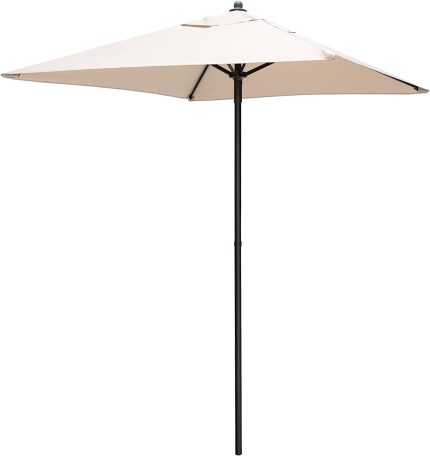 Giantex 4 Piece Patio Dining Chairs, Outdoor Stackable Chairs - 1 Patio Umbrella