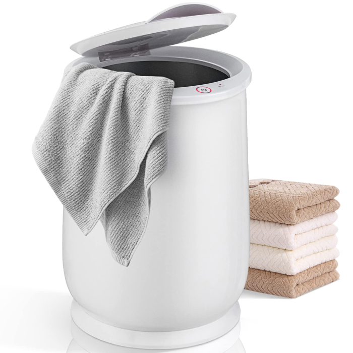 Giantex Towel Warmer Bucket for Bathroom, 21 L - White - Image 1