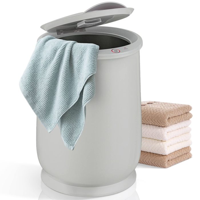 Giantex Towel Warmer Bucket for Bathroom, 21 L - Grey - Image 1