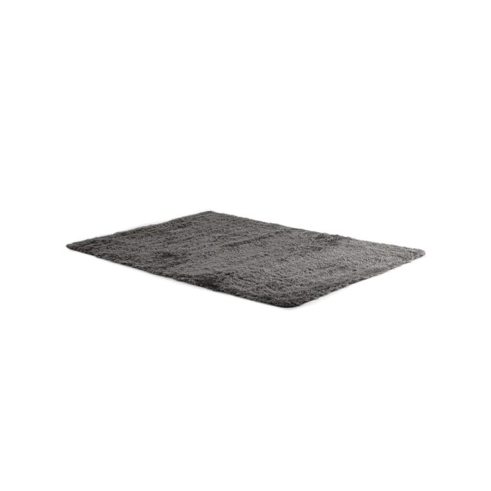 Giantex Shag Area Rug, Anti-Skid Fluffy Rugs - 5' x 7' Grey - Image 1