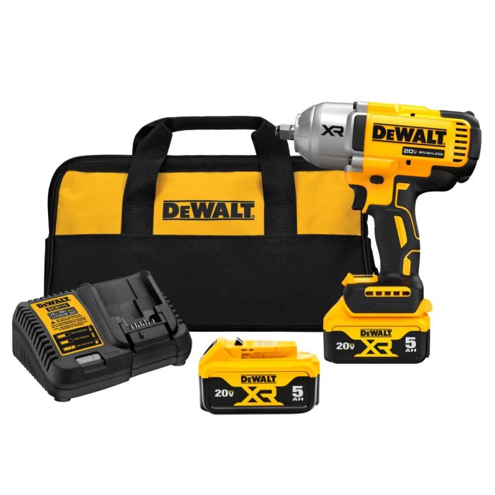 DeWALT DCF900P2 20V MAX XR 1/2" High Torque Impact Wrench w/ Hog Ring Anvil - Image 1