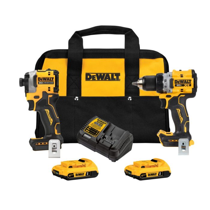 DeWALT DCK2051D2 20V MAX XR Compact Drill/Driver and Impact Driver Combo Kit - Image 1