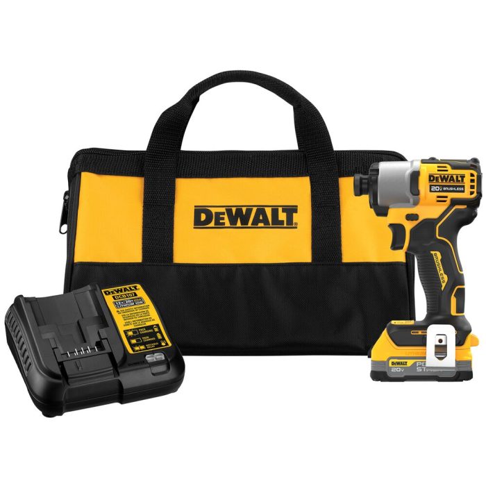 DeWALT DCF840E1 20V MAX 1/4" Impact Driver w/ PowerStack Battery - Image 1