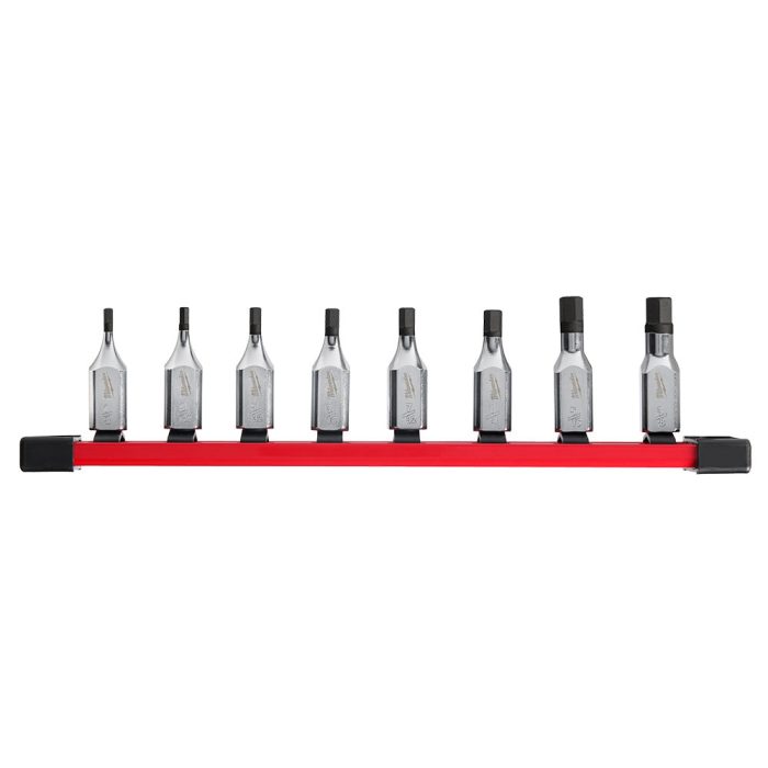 Milwaukee 48-22-9542 3/8" Drive Hex Bit Socket Set - SAE - 8 PC - Image 1