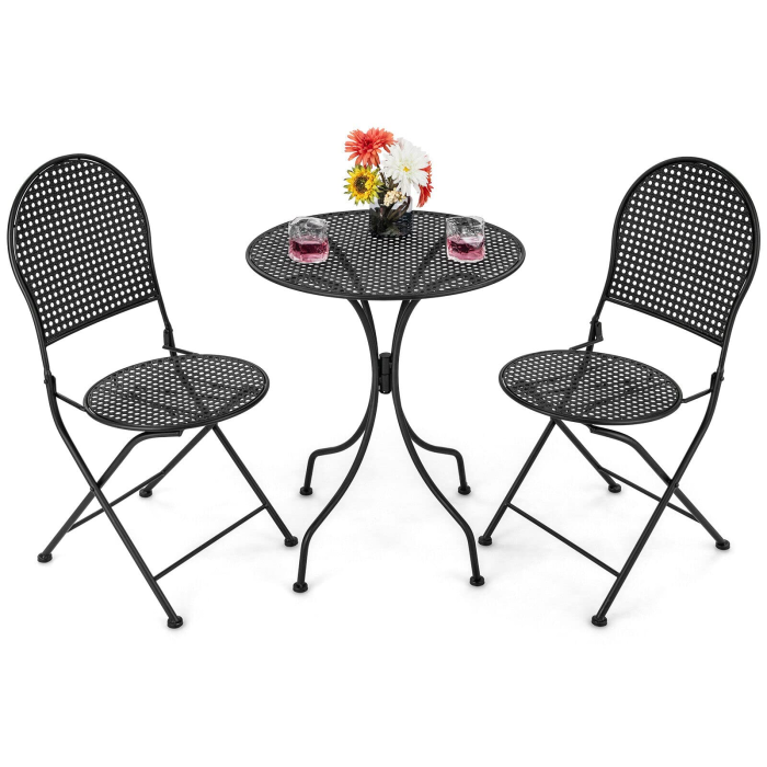 Giantex 3 Pieces Patio Bistro Set - Image 1