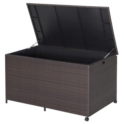 Giantex Wicker Outdoor Deck Box - 133 Gallon Storage Box with Lid