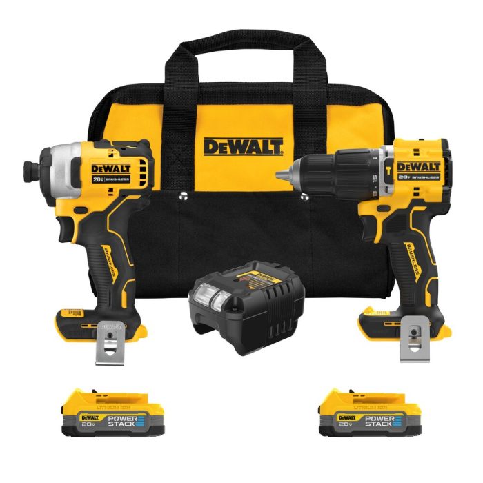 DeWALT DCK226E2 20V MAX Li-Ion Cordless 2 Tool Combo Kit w/ 1.7 Ah Battery - Image 1