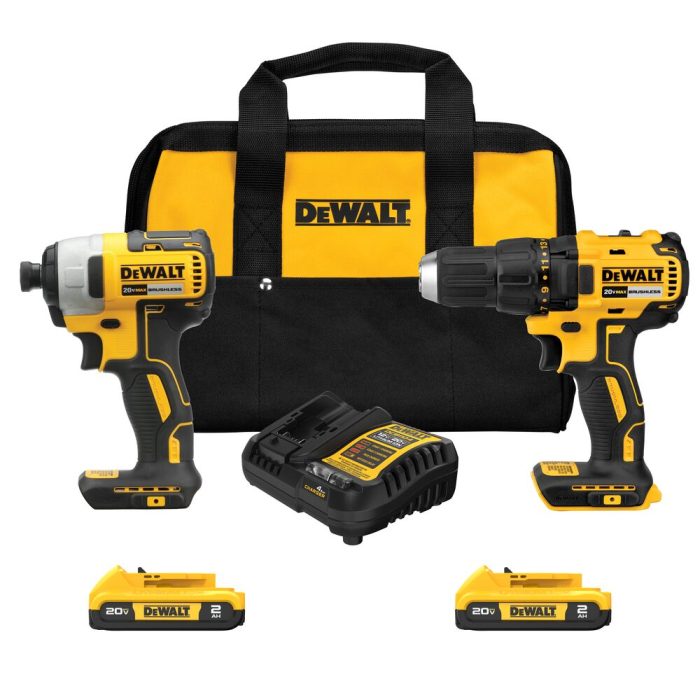 DeWALT DCK277D2 20V MAX Cordless Brushless Drill / Impact Driver Combo Kit - Image 1