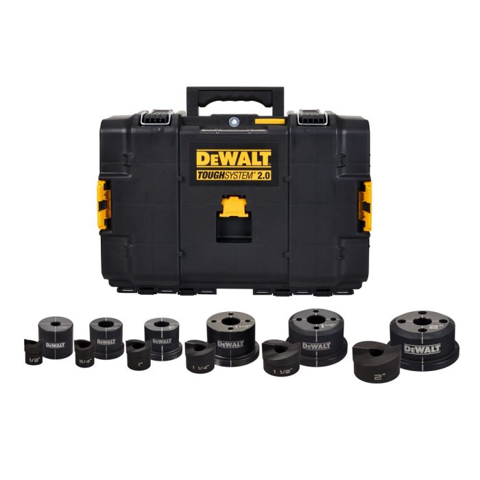 DeWALT DCE6002K 1/2" to 2" Knockout Punches and Dies Set - Image 1