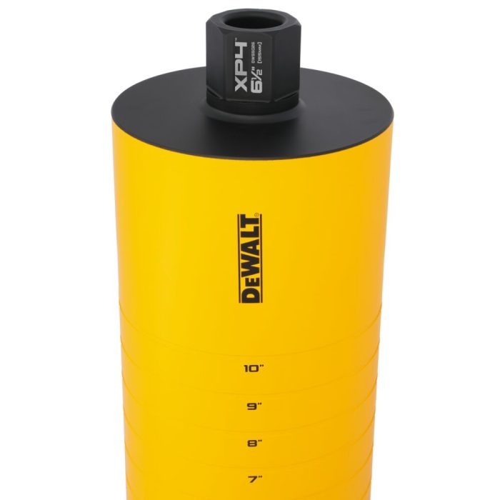 DeWALT DW55026 6-1/2" X 15" Cordless Diamond Core Bit w/ Recessed Grooves - Image 1