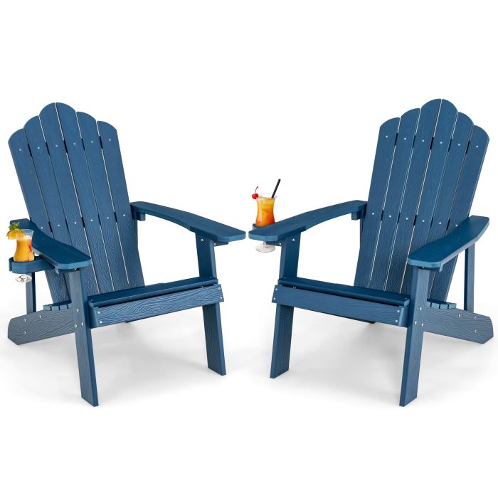 Giantex Outdoor Adirondack Chair - Oversized Patio Chairs - Image 1