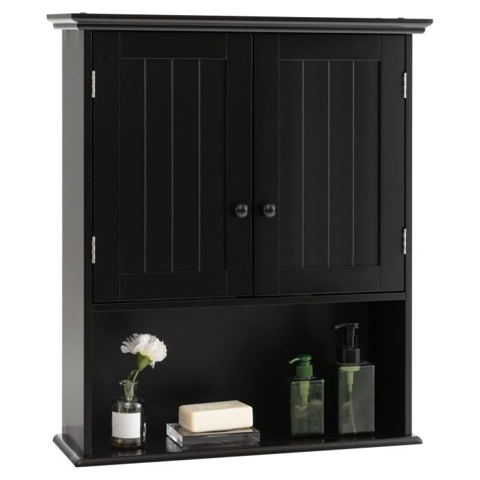 Giantex Bathroom Wall Mounted Cabinet - Storage Cabinet w/Adjustable Shelf - Image 1