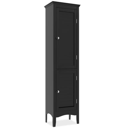 Giantex Bathroom Tall Storage Cabinet - Black 1