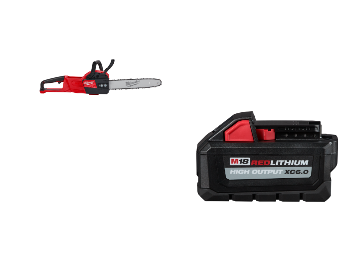 Milwaukee 2727-20x6 M18 FUEL 18V 16" Cordless Li-Ion Chainsaw w/ 6AH Battery - Image 1