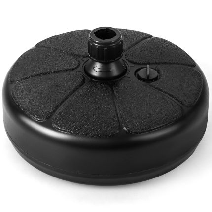 Giantex Fillable Umbrella Base, Water and Sand Filled Umbrella Stand, Fits 1.5" Patio Umbrella Pole - 14.5 inch