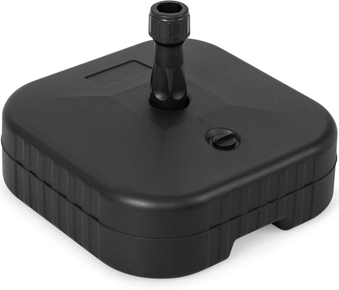 Giantex Fillable Umbrella Base, Water and Sand Filled Umbrella Stand, Fits 1.5" Patio Umbrella Pole - 16.5 inch - Image 1