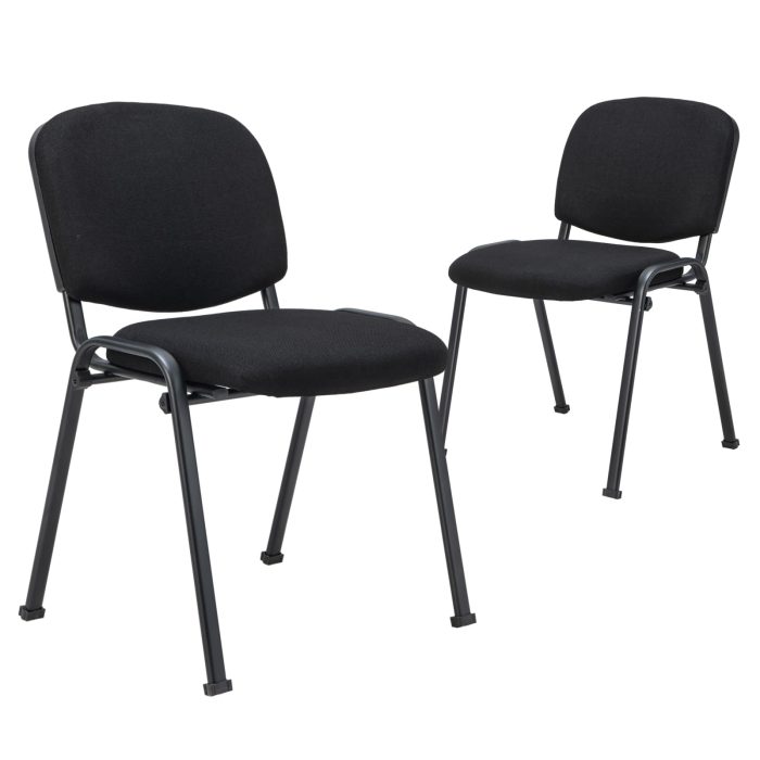 Giantex 5-Pack / 10-Pack Conference Chair Set - Stackable Guest Chair with Metal Frame - Image 1