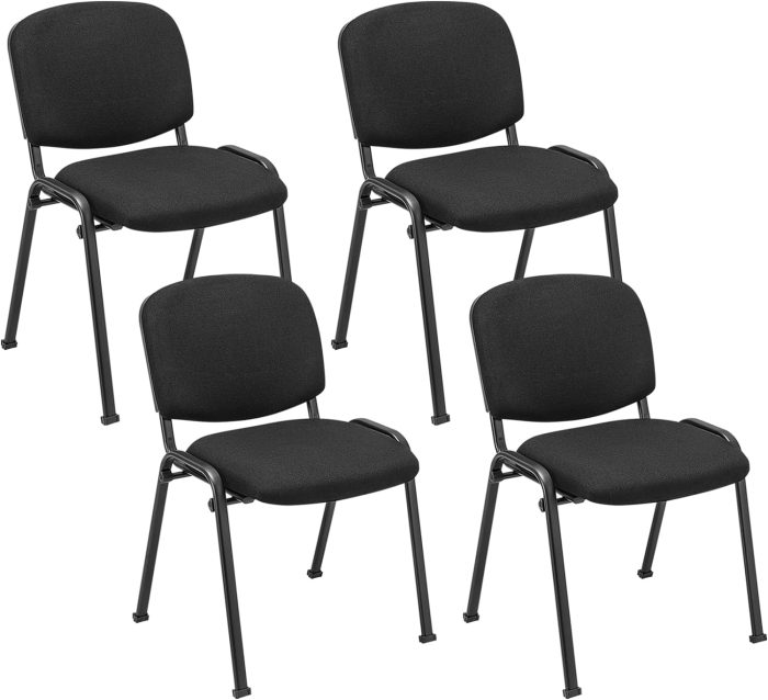 Giantex 5-Pack / 10-Pack Conference Chair Set - Stackable Guest Chair with Metal Frame - Image 1