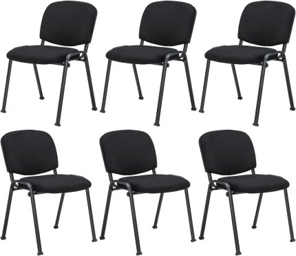 Giantex 5-Pack / 10-Pack Conference Chair Set - Stackable Guest Chair with Metal Frame