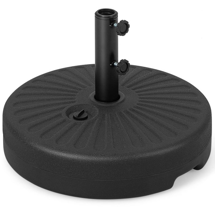 Giantex Umbrella Base Stand, Sand Water Filled Umbrella Holder for 1.5''-1.9'' Umbrella Poles, Build-in Handle - Image 1