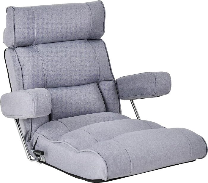 Giantex Adjustable Folding Sofa Chair - Lazy Floor Chair with Infinitely Adjustable Backrest - Image 1