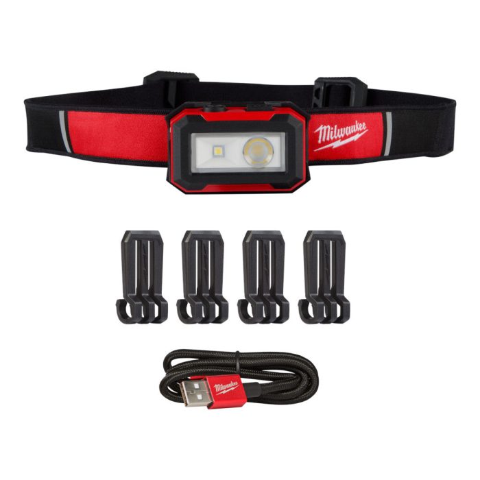 Milwaukee 2012R Rechargeable Magnetic Headlamp and Task Light w/ 450 Lumens - Image 1