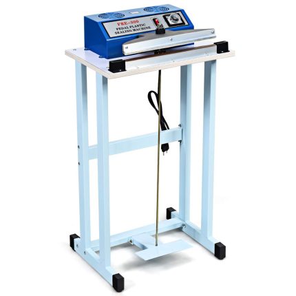 110V 12" Foot Pedal Impulse Sealer with Cutter, Heat Seal Closer Plastic Bag Sealing Machine