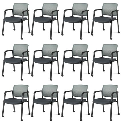 Giantex Waiting Room Chair Set - 12 Grey