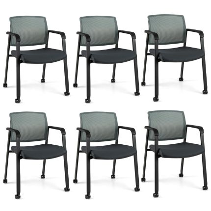 Giantex Waiting Room Chair Set - 6 Grey