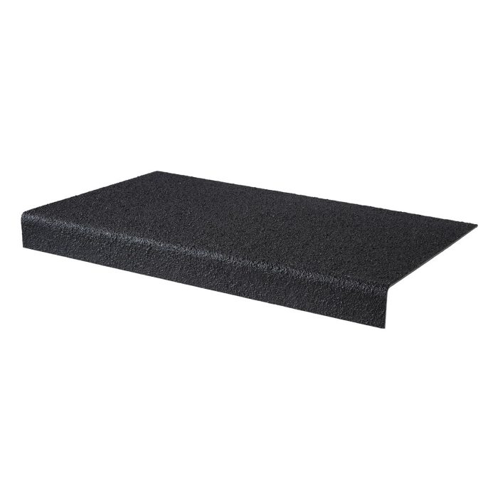 Anti-Slip GRP Stair Tread - 55mm x 345mm x 3m Black - Image 1