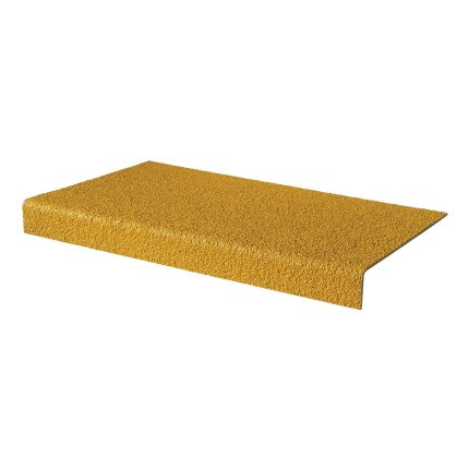 Anti-Slip GRP Stair Tread - 55mm x 345mm x 1m Yellow